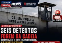 *FUGA DA CADEIA PÚBLICA DE PORTO ALEGRE DO NORTE MT*