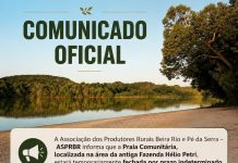 *COMUNICADO DOS PRODUTORES RURAIS BEIRA RIO E PÉ DA SERRA EM NOVA XAVANTINA MT SOBRE PRAIA COMUNITÁRIA*