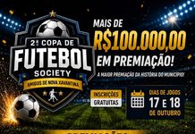 2° COPA DE FUTEBOL SOCIETY AMIGOS DE NOVA XAVANTINA MT*
